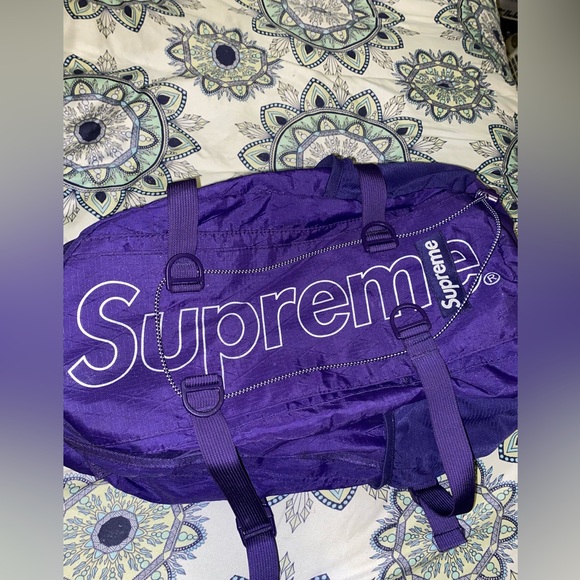 Supreme Backpack Purple FW18 Used - Picture 5 of 10